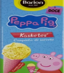 Imagem de capa de Casquinha De Sorvete Kasketes Peppa Pig 24 X 75gr 