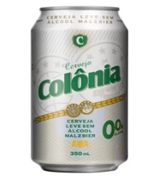 Imagem Cerveja Colonia 12 X 350ml Malzbier Zero Alcool de Estrela Atacado