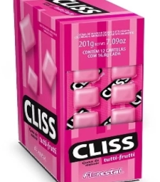 Chicle Cliss 12 X 16,8g Tutti Frutti