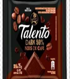 Imagem Chocolate Barra Garoto Talento Dark 15 X 75g Cafe de Estrela Atacado
