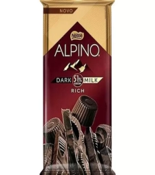 CHOCOLATE BARRA NESTLE 14 X 85G ALPINO DARK MILK 51% CACAU