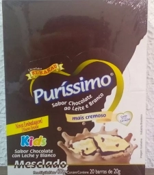 Imagem Chocolate Barra Pqna Kikakau Purissimo 20 X 20gr Mesclado de Estrela Atacado