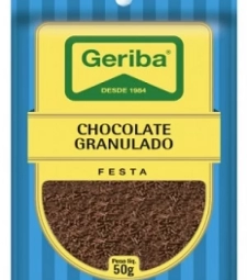 CHOCOLATE GRANULADO PRETO GERIBA 20 X 50G