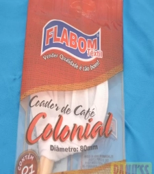 Imagem Coador De Cafe Flabom Colonial 12 Unidades Pano  de Estrela Atacado