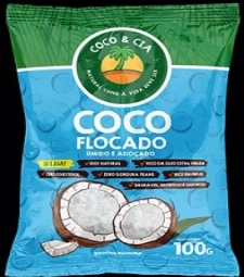 Imagem Coco Em Flocos Coco E Cia 24 X 100g Umido E Adocado de Estrela Atacado