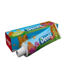 Imagem Creme Dental Dentil Kids 12 X 50g Morango Dinos de Estrela Atacado