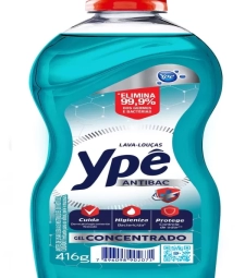 Imagem de capa de Detergente Ype 12 X 416g Gel Concentrado Antibac.