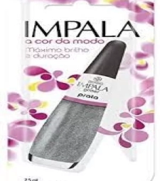 Imagem Esmalte Impala 7,5ml Glitter Prata de Estrela Atacado