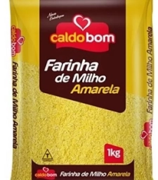 Imagem Farinha De Milho Amarelo Caldo Bom 12 X 1kg de Estrela Atacado