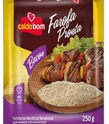 FAROFA MANDIOCA CALDO BOM 24 X 250GR BACON