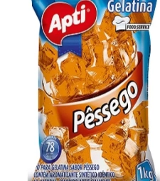 Gelatina Apti 12 X 1kg Pessego