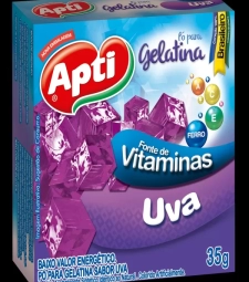 Imagem Gelatina Apti 36 X 35g Uva de Mercadinho