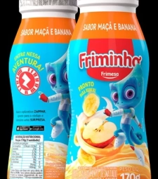 Iogurte Friminho Garrafa 12 X 170g Banana E Maca
