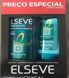 Imagem Kit Shampoo + Cond Elseve 375ml Hidra Detox de Estrela Atacado