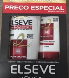 Imagem Kit Shampoo + Cond Elseve 375ml Rep Total 5 de Estrela Atacado