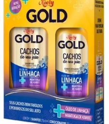 Kit Shampoo + Condicionador Niely Gold Cachos