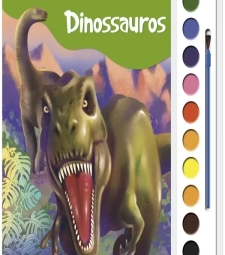 Imagem Livro Aquarela Dinossauros de Mercadinho