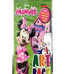 Imagem Livro Art Pack Minnie Lapis De Cor Adesivos Livro De Colorir de Mercadinho