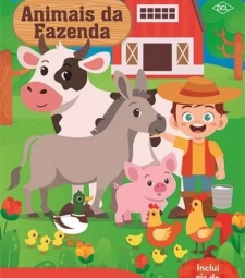 Imagem Livro Vamos Colorir Animais Da Fazenda de Mercadinho