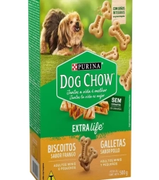 Imagem M. Biscoitos Dog Chow 500g Minis E Pequenos de Estrela Atacado