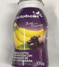 Imagem M. Iogurte Lactobom 170g Acai Com Banana de Estrela Atacado