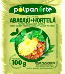 M. POLPA NORTE 100GR ABACAXI/HORTELA
