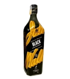 Imagem M. Whisky Johnnie Walker Black 1l Blended Scotch de Estrela Atacado