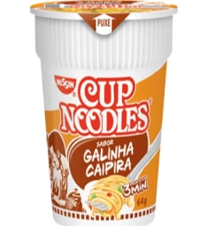 Imagem Macarrao Inst. Cup Noodles 24 X 69g Galinha Caipira de Estrela Atacado