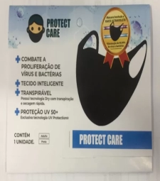 Imagem Mascara Protect Care C/1 Unid. Adulto Preto de Estrela Atacado