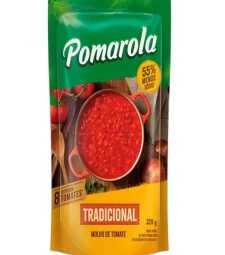 Imagem Molho De Tomate Pomarola 24 X 320g Tradicional de Estrela Atacado