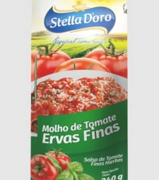Imagem Molho De Tomate Stella D'oro 32 X 300g Ervas Finas de Estrela Atacado