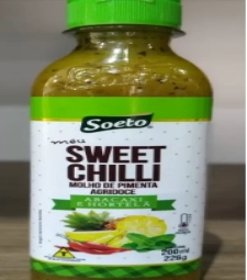 Molho Soeto Sweet Chilli 12 X 200ml Abacaxi C/ Hortela