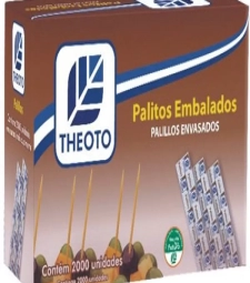 Imagem de capa de Palito Dental Theoto 4 X 2000 Unid. Envelopado