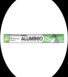 Imagem Papel Aluminio Bricoflex 30cm X 7,5mt 25unid. de Estrela Atacado