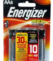Imagem Pilha Energizer Max +power 12 X 8un Aa Pequena de Estrela Atacado
