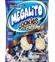 Pirulito Megalito Cookies E Cream 1kg