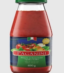 Polpa De Tomate Paganini 690g Manjericao