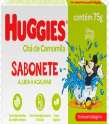 SABONETE HUGGIES 12 X 75G CAMOMILA