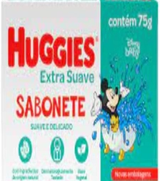 SABONETE HUGGIES 12 X 75G EXTRA SUAVE