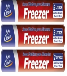 Imagem Saco Freezer Life Clean 5l 27,5cm X 40cm 25un de Estrela Atacado