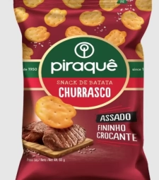 Imagem Salg. Piraque Snack 20 X 60g Churrasco de Estrela Atacado