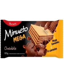 Imagem Wafer Minueto 30 X 105g Mega Chocolate de Estrela Atacado