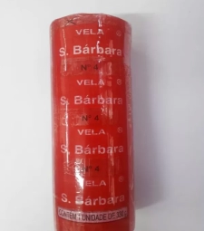 Imagem de capa de Vela Santa Barbara Nº4 12 X 1 Unid. Vermelha 