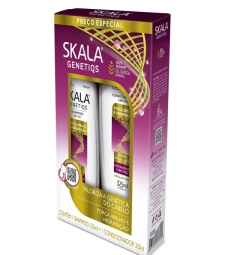 Imagem Kit Shampoo + Cond. Skala Genetiqs 325ml Forca E Brilho de Estrela Atacado