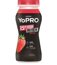 M. Iogurte Danone Yopro 250g Morango Zero Lactose 