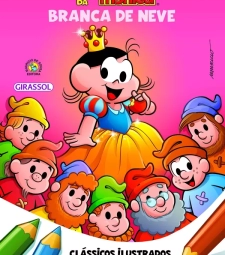 Imagem de capa de Livro Turma Da Monica Branca De Neve Classicos Ilustrados