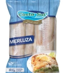 Imagem Merluza Costa Sul 15 X 800g Eviscerado Cong. de Mercadinho