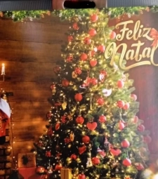 Imagem de capa de Caixa Cesta Feliz Natal Pinheiro G Ref:9427 Prodac