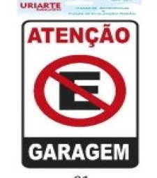 Imagem Placa Pvc Uriarte Gd Atencao Garag 01 de Embalafoz