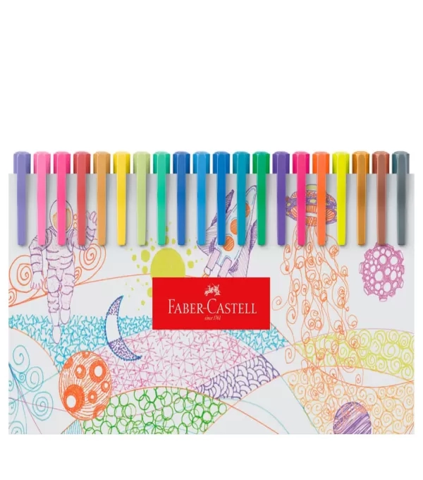 Caneta Ponta Porosa Fine Pen Colors 60 Cores - Faber Castell - Fpb/es60zf
